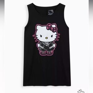 NWT Torrid Punk Hello Kitty Tank - Black